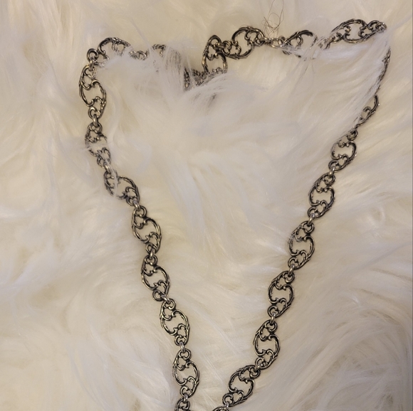 Gucci Crystal Double G necklace 'Aged Palladium - Picture 4 of 4